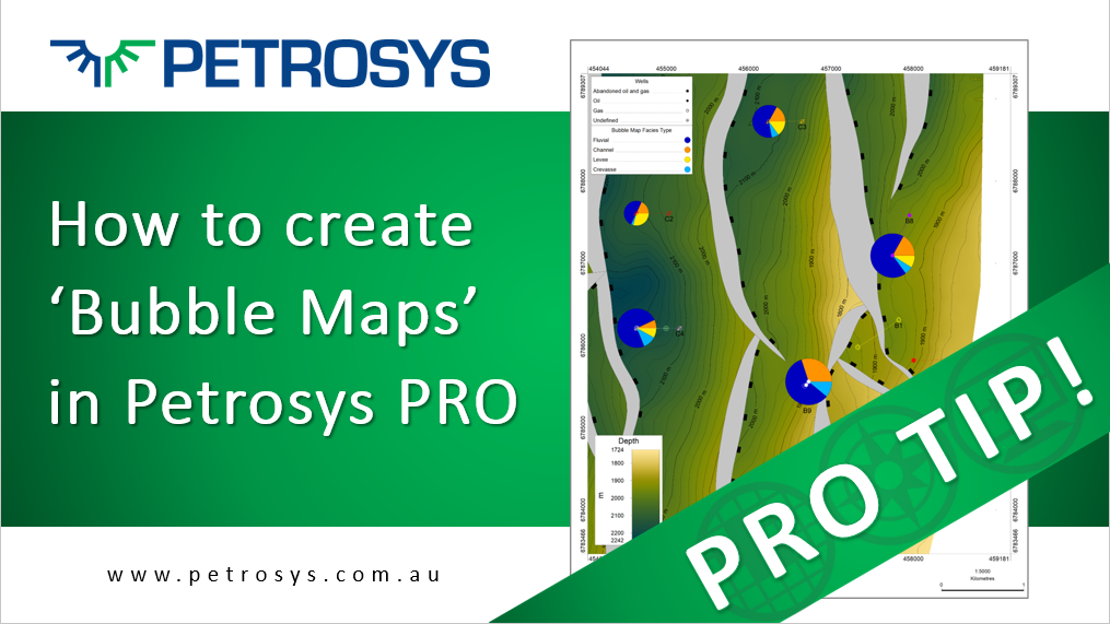 Creating bubble maps in Petrosys PRO