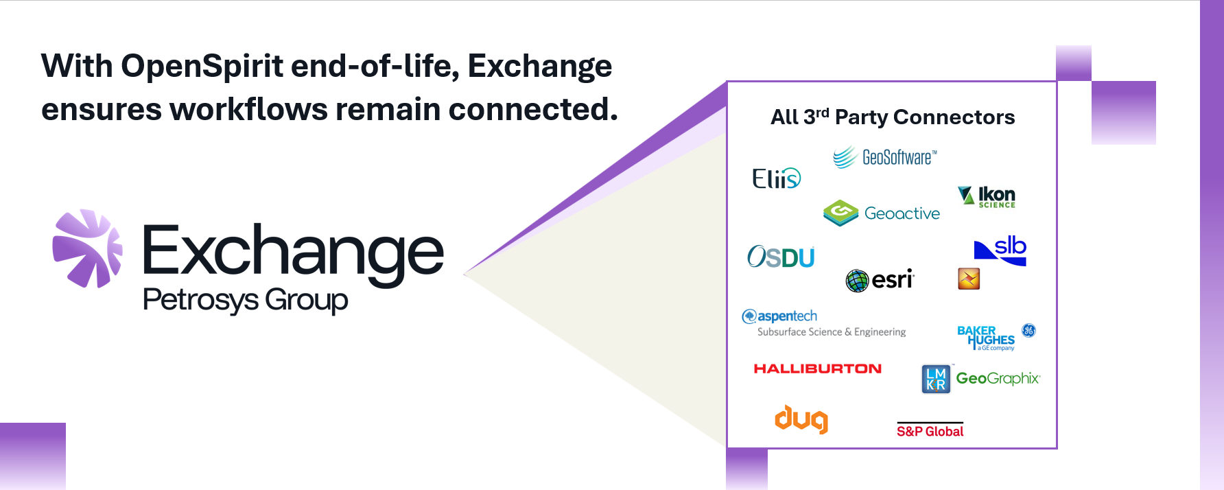 Petrosys Exchange is a natural replacement for OpenSpirit
