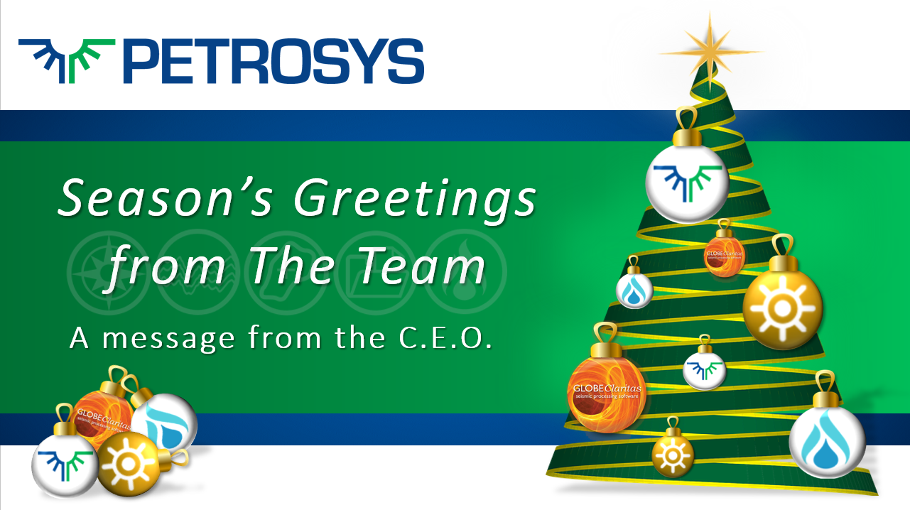 Season's Greetings A message from the CEO