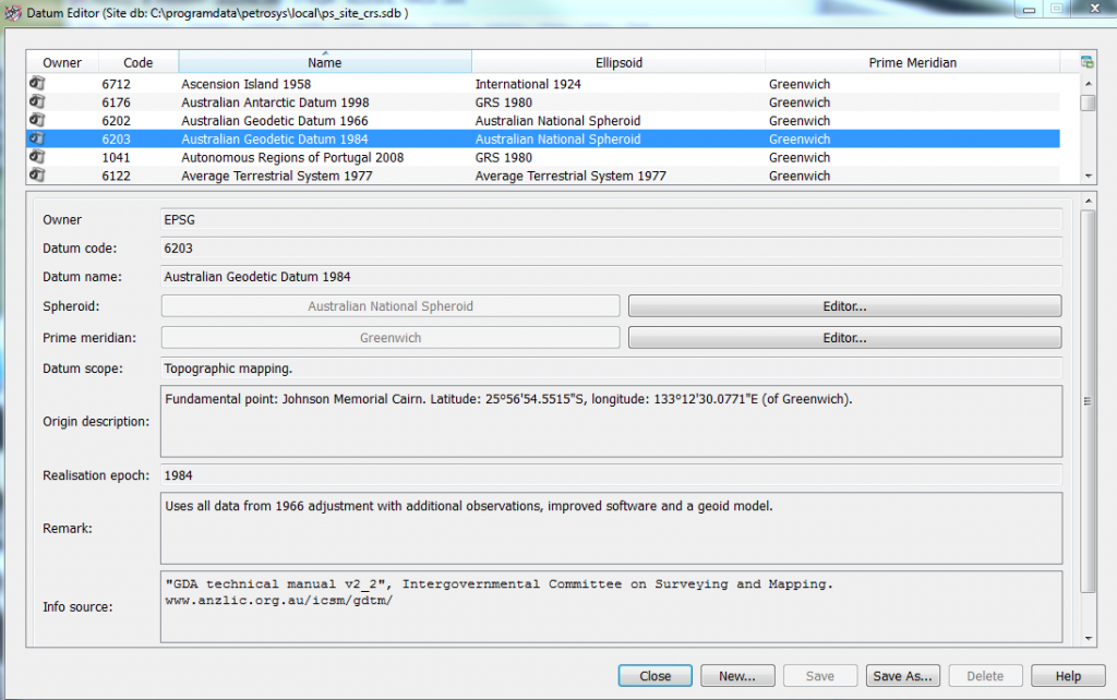 Datum Editor datum_editor