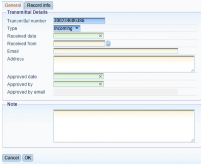 dbMap v/2025.1 transmittal details
