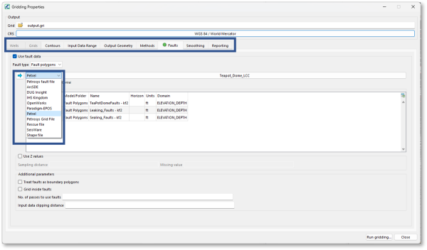 Petrosys PRO - data types