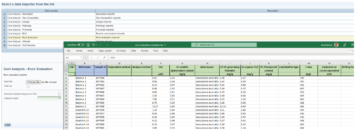 Rock evaluation data loader