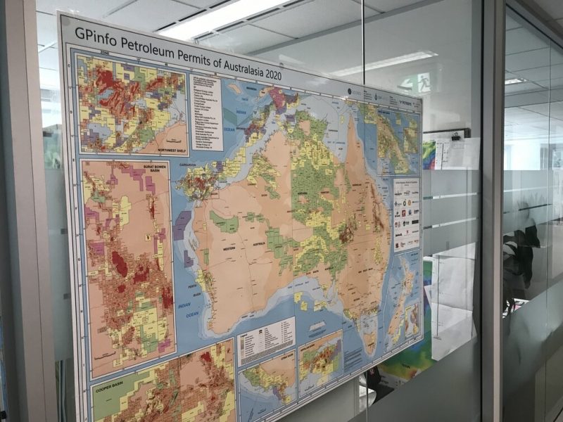  GPinfo Petroleum Permits Map of Australasia 2020