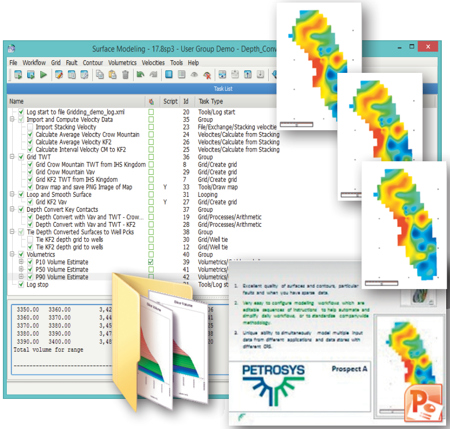 Parameter scripting, looping, and map generation allow automation of repetitive workflows and rapid investigation of simulated or time variant data.