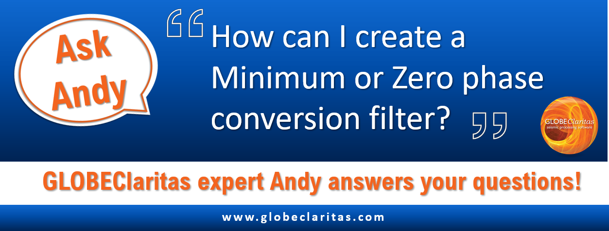 Creating minimum or zero phase conversion filter