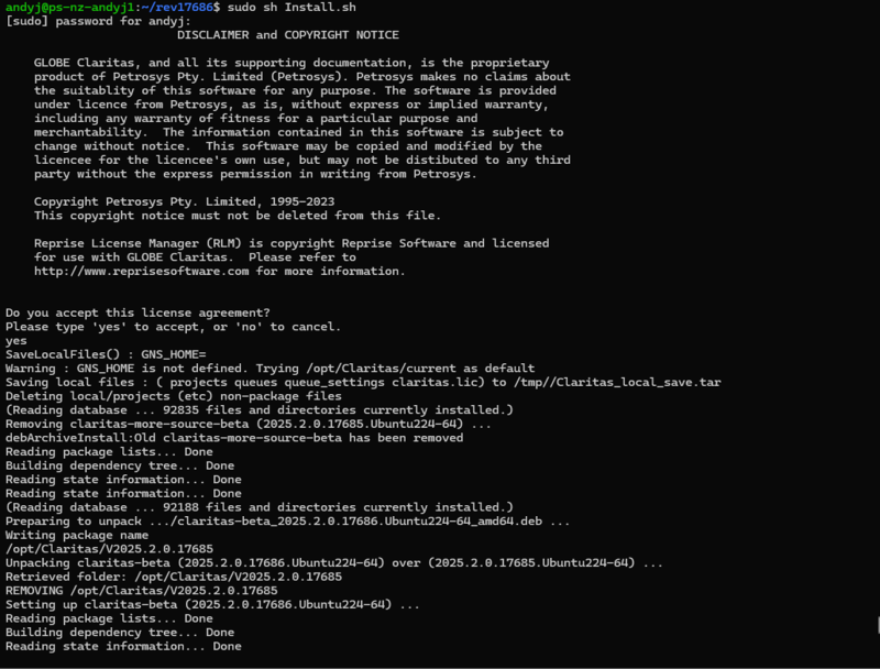 Claritas on Ubuntu
