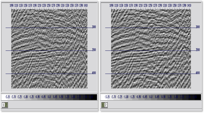 zoomed marine seismic data
